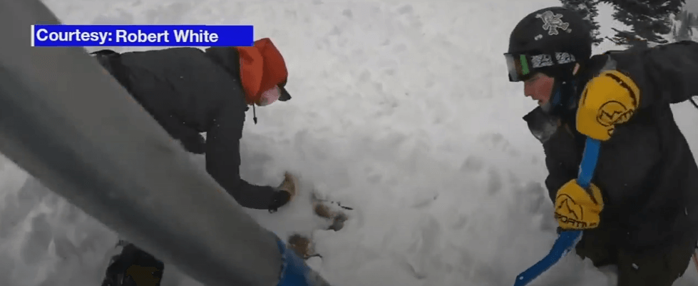 Two skiers rescue dog buried in snow in Colorado avalanche