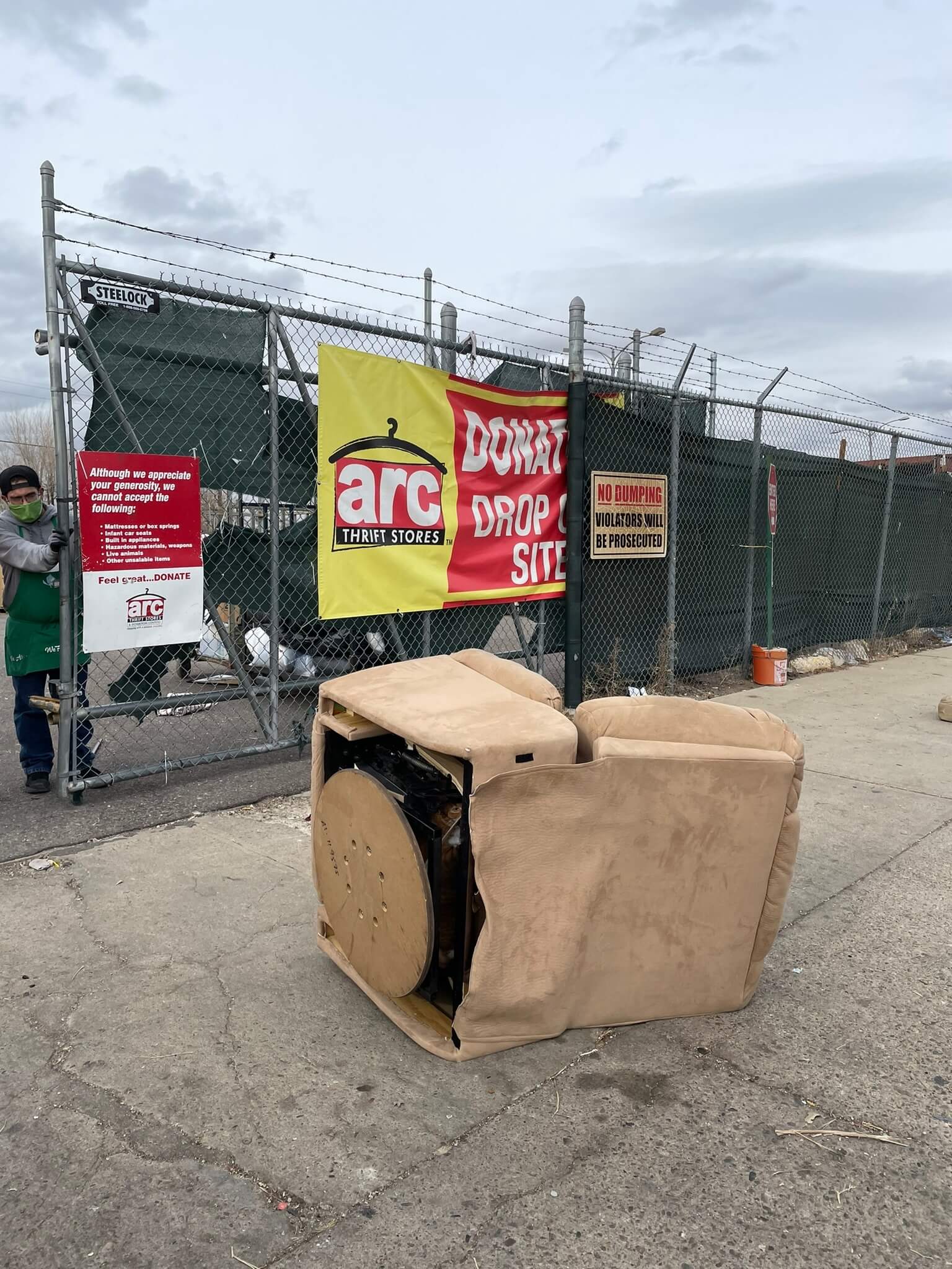 Cat found hiding in donated recliner has been reunited with his family