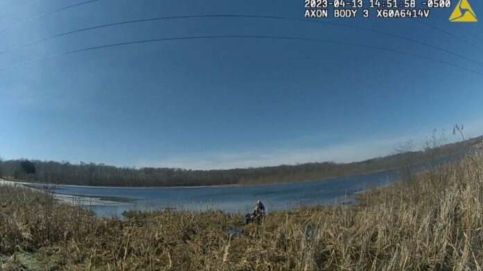 Mother and daughter needed to be saved after they tried to rescue their dog who fell through ice