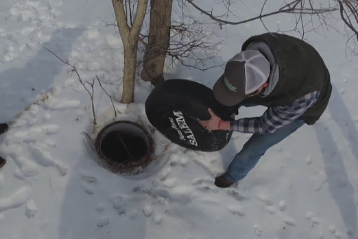 Dog helps to rescue himself after falling down uncovered 30-foot well