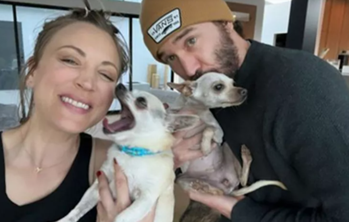 Kaley Cuoco and boyfriend adopt chihuahua ahead of their first child’s birth