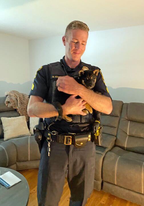 Puppy rescued from recliner after he got stuck