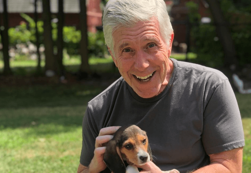Tom Bergeron of DWTS welcomes rescue puppy into his family